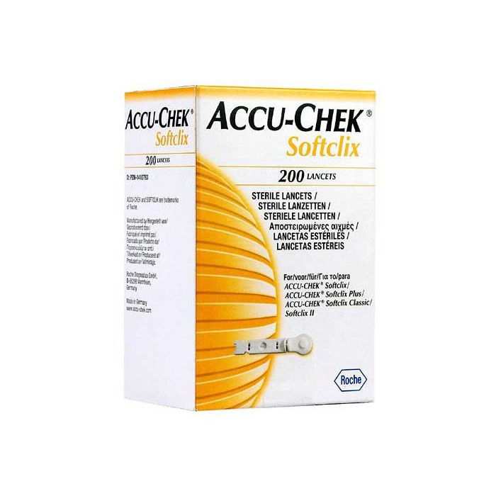 Lancetas Accu Chek Softclix Caixa Unidades Roche