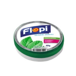 Bala Sem Açúcar Hortelã Flopi Florestal 40g