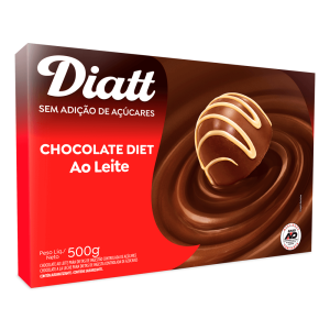 Chocolate Diet Branco Sem Adição de Açúcar Diatt 500g