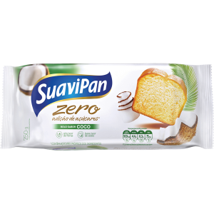 Bolo Zero Adi&ccedil;&atilde;o de A&ccedil;&uacute;car Coco Suavipan 250g