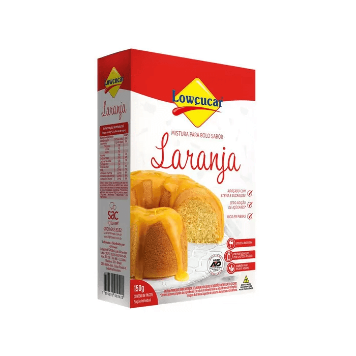 Mistura para Bolo Laranja Diet Zero Lactose Linea Sucralose Caixa